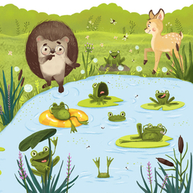 «Ёжик и солнечное лето» Для издательство Clever