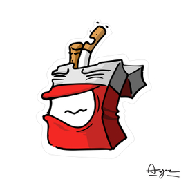 Стикер "Пачка сигарет"