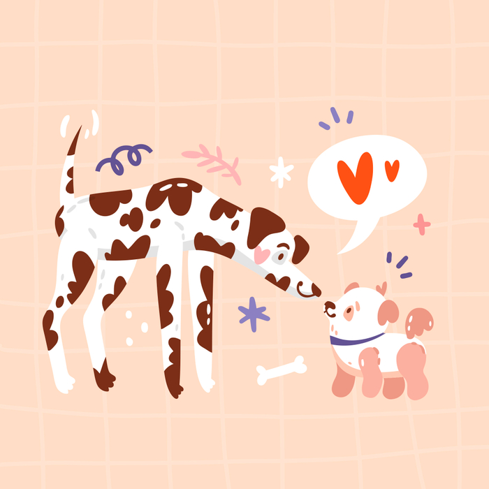 Dogs. Vector illustration for Freepik