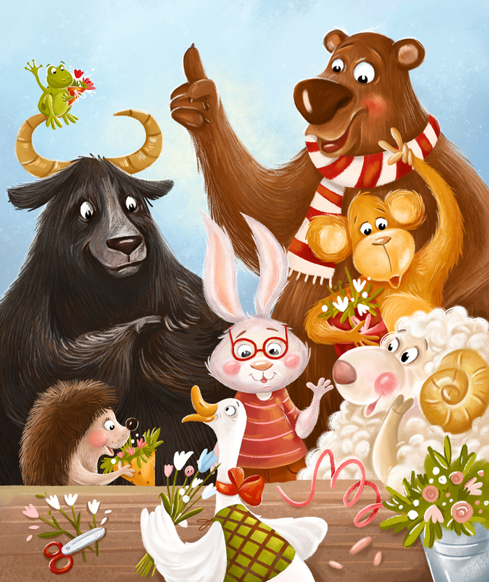 В цветочном