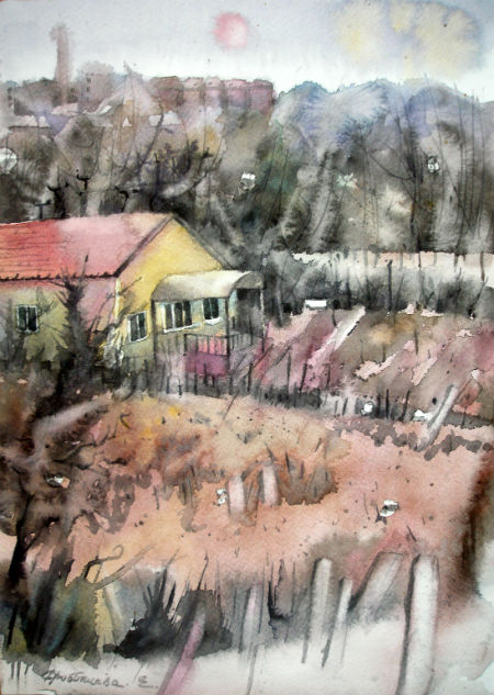 желтый домик