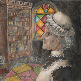 Иллюстрация к сказке О.Уайлда "Кентервильское привидение"