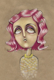 Задумчивая девочка Мэри