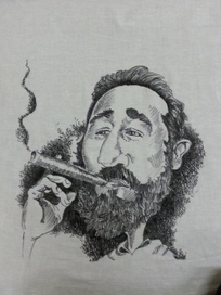 маркер, полотно