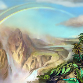 Радуга в горах