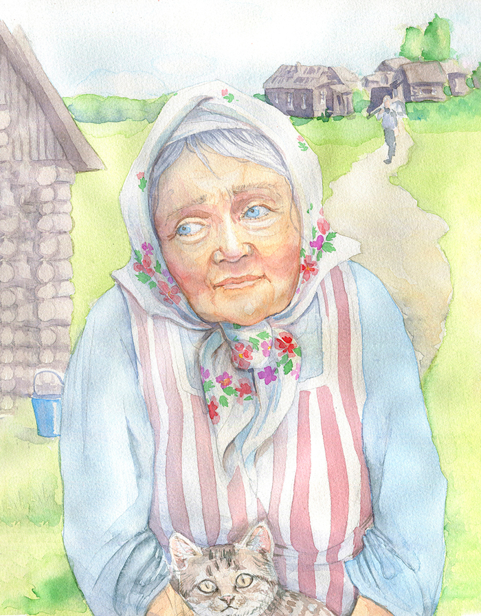 Живая вода. Иллюстрация для книги Волшебные витражи. Юлия Чернухина. Издательство "Эксмо"