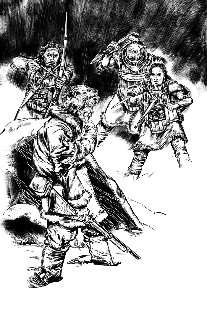 Иллюстрация к роману С.Н. Маркова "Юконский ворон"