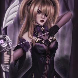 Лучница в лесу