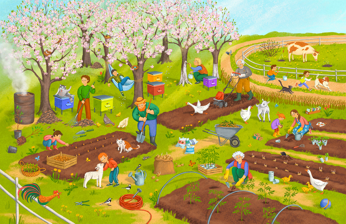 Весна на ферме