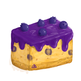 Торт с голубикой