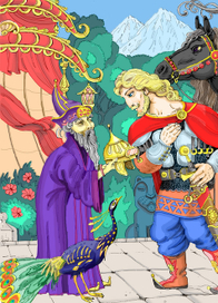 Богатырь у волшебника