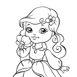 Раскраска "Принцесса"