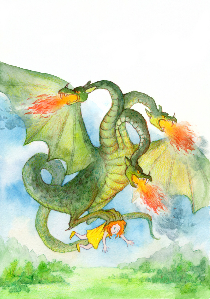 Иллюстрация для обложки (Приключения Василисы)