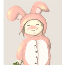 Зайка...розовый