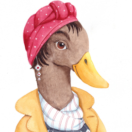 Portrait of a Duck