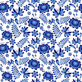 Паттерн Гжель