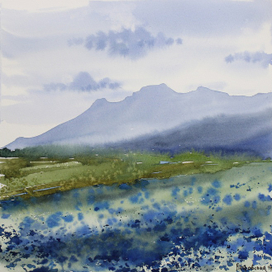 Синий пейзаж