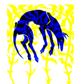 собака в травах