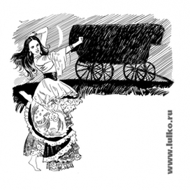 О. Крыжановский. "Виселбник и колесница". Цыганка Елена.