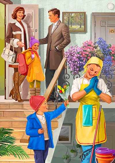 Утро 8 го марта