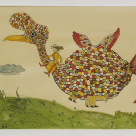 Эскиз к сказке Афанасьева "Царь -Девица"