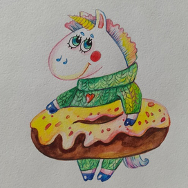 Единорожка с пончиком