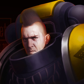 Портрет по миру warhammer 40к Космоволк