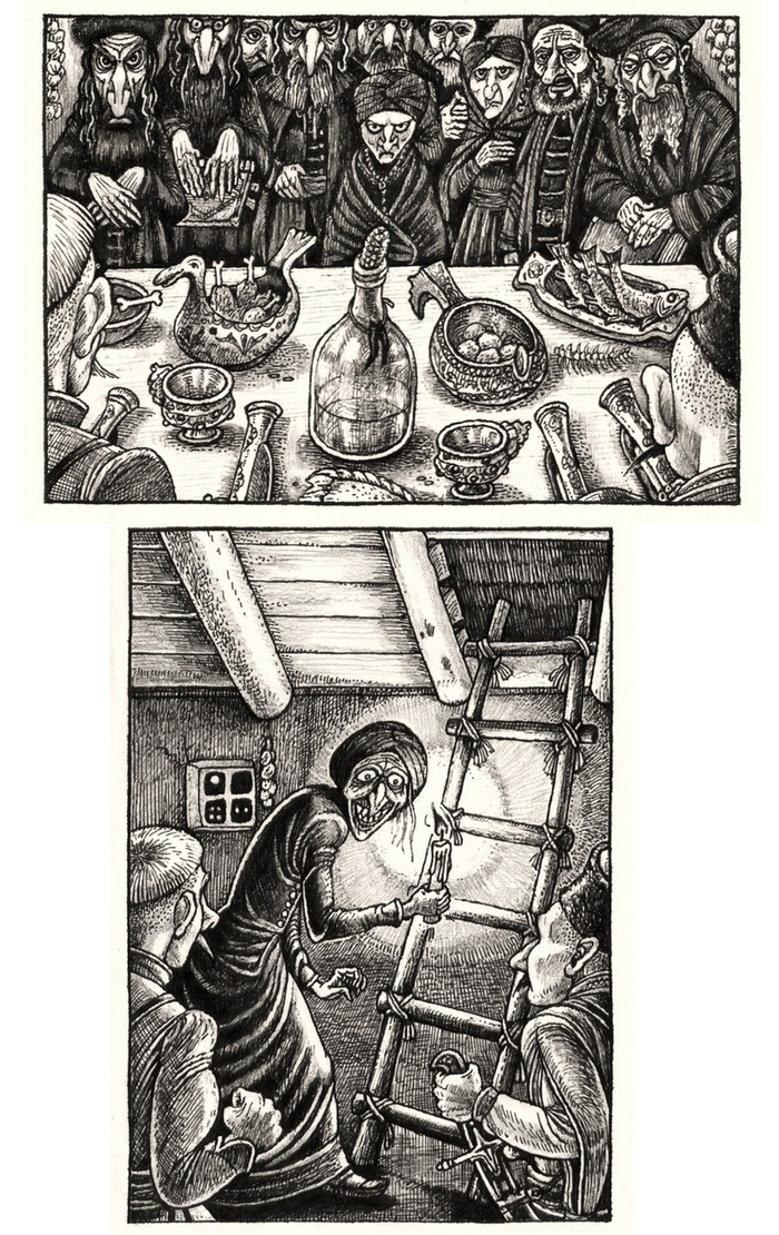 Готика еврейского местечка. илл-и к Д. Клугеру