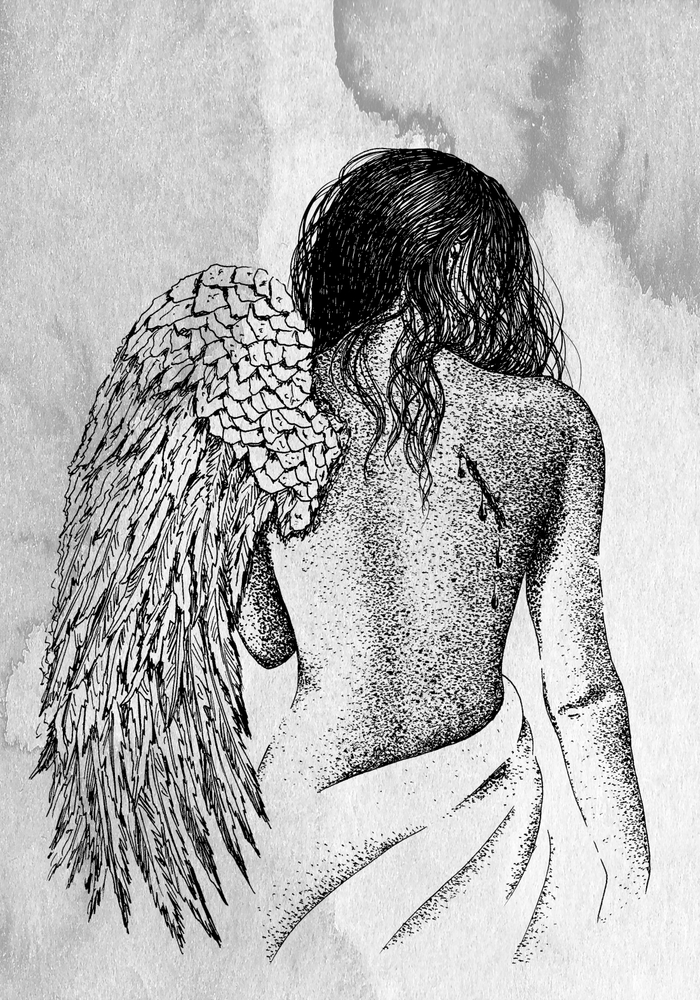 Шмуцтитул для сборника стихов Натальи Поддубняк "Письма в Небо"