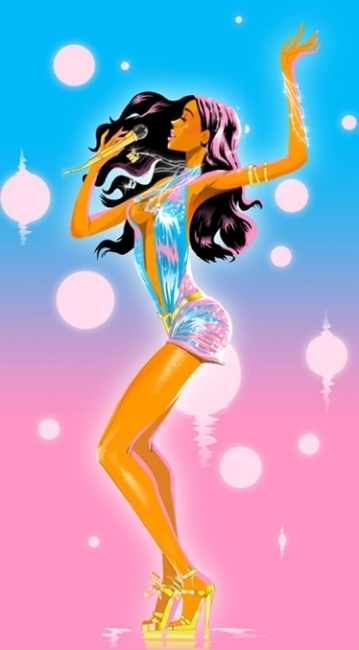 гламурная телка