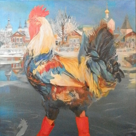 Петух на льду