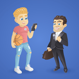 Вася и папа