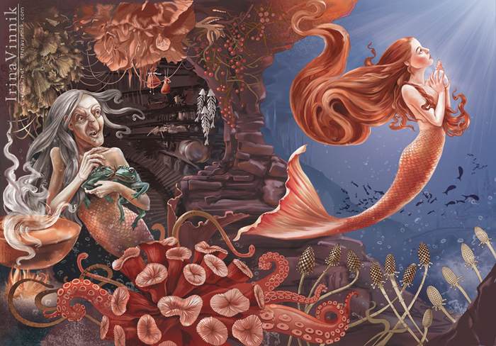 Иллюстрация к сказке Г.Х.Андерсена "Русалочка"