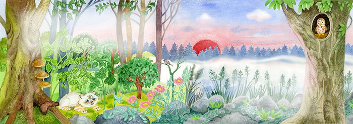 Иллюстрация к книге Birmi. Разворот.