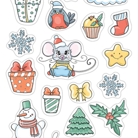 Новогодние стикеры