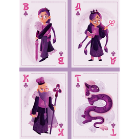 Игральные карты масти Треф 