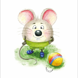 Пуф с мячиком