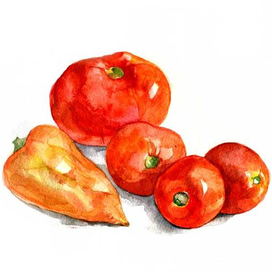 Красный натюрморт