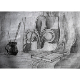 Натюрморт с розеткой 