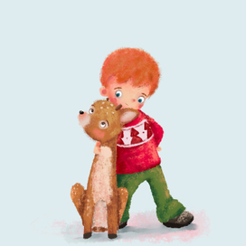 Дед Мороз подросток и его лучший друг Рудольф