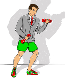 Иллюстрация про менеджера