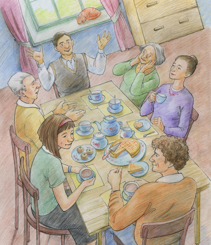 За семейным столом