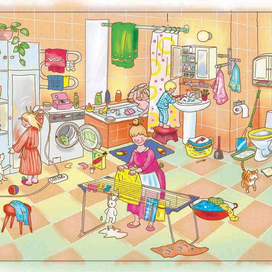 в ванной ( Эксмо, равитие речи) 