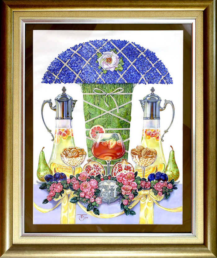 Натюрморт с клубникой