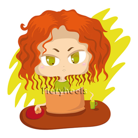 девочка и ноутбук