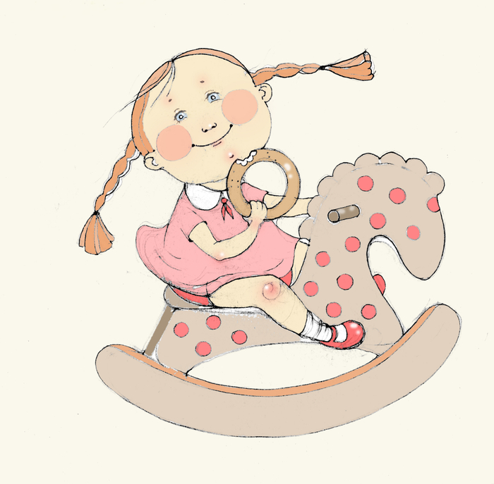 С бубликом и на коне!