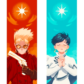 двусторонняя закладка по Тригану