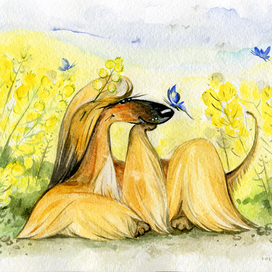 В сурепке. Серия «Любимые афганы».