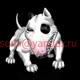 он  не злой, он так улыбается =)