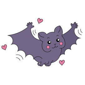 Милая летучая мышка